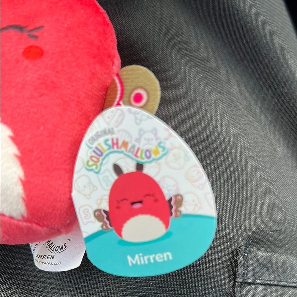 Squishmallows Red and White Stuffed Animal Plush - Picture 5 of 6